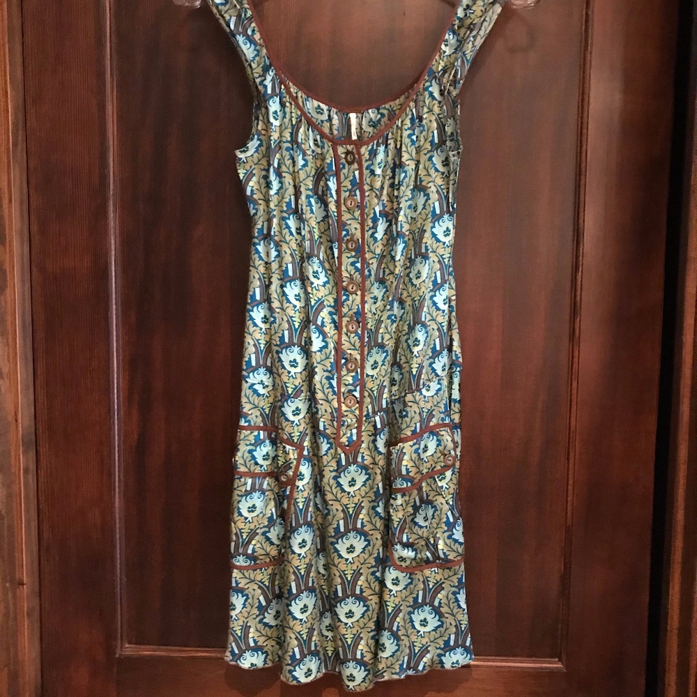 Free People Silk Mini Dress
